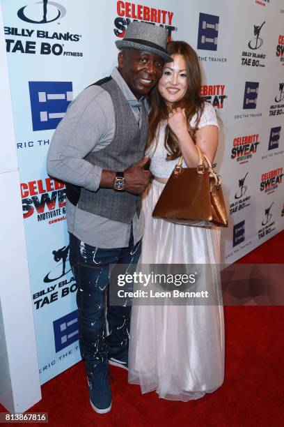 Billy Blanks and Tomoko Sato attends the 13th Annual Celebrity Sweat ESPYS After Party at The Palm Restaurants on July 12, 2017 in Los Angeles,...