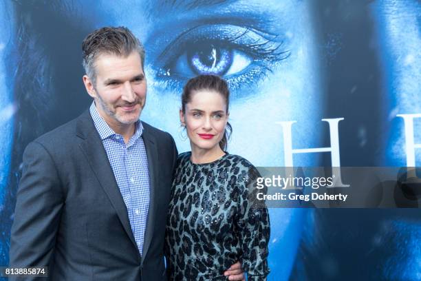 Actress Amanda Peet and husband creator/executive producer David Benioff attend the Premiere Of HBO's "Game Of Thrones" Season 7 at Walt Disney...