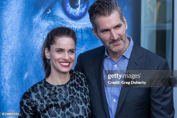 Actress Amanda Peet and husband creator/executive producer David Benioff attend the Premiere Of HBO's "Game Of Thrones" Season 7 at Walt Disney...