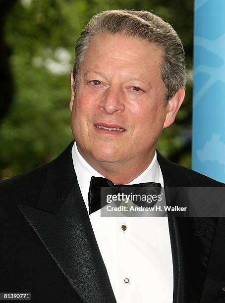 Al Gore attends the Wildlife Conservation Society's "Safari! India" at the Central Park Zoo on June 3, 2008 in New York City.