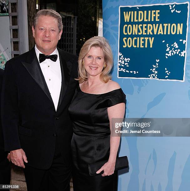 Vice President and Nobel Prize Winner Al Gore and wife Tipper Gore attend the Wildlife Conservation Society's "Safari! India" Gala Honoring David T....