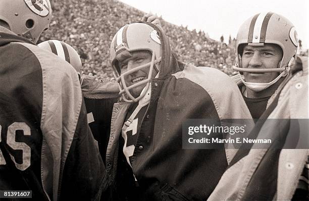 Football: championship, Closeup of Green Bay Packers Jerry Kramer during game vs New York Giants, Green Bay, WI