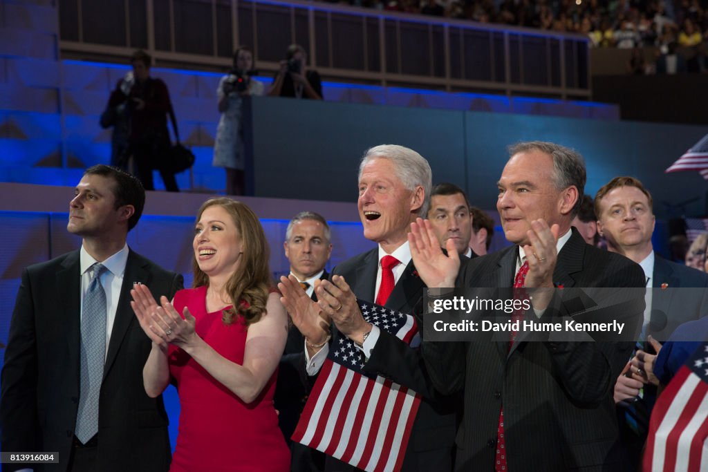 Clintons & Kaines At The DNC