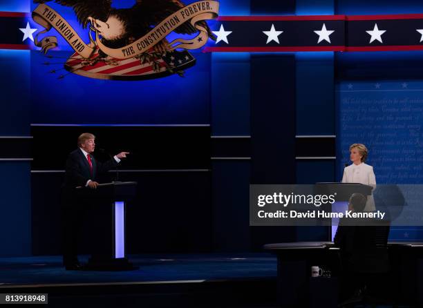 Democratic Presidential nominee Hillary Clinton and Republican Presidential nominee Donald Trump face off at the third and final debate of the...