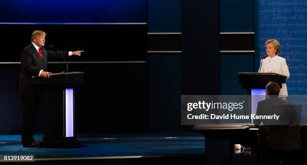 Democratic Presidential nominee Hillary Clinton and Republican Presidential nominee Donald Trump face off at the third and final debate of the...