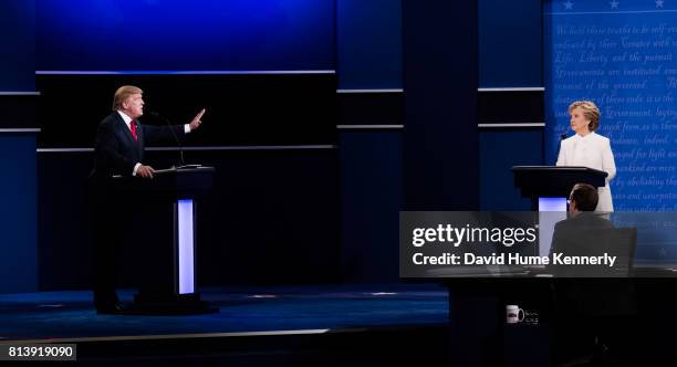 Democratic Presidential nominee Hillary Clinton and Republican Presidential nominee Donald Trump face off at the third and final debate of the...