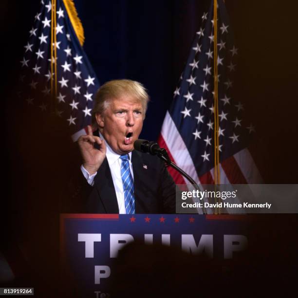 Republican presidential Nominee Donald Trump gives a speech on immigration, Phoenix, Arizona, August 30, 2016.