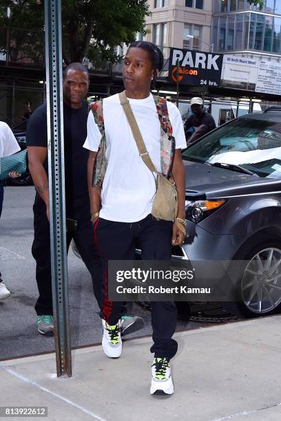 Rocky seen out in Manhattan on July 12, 2017 in New York City.