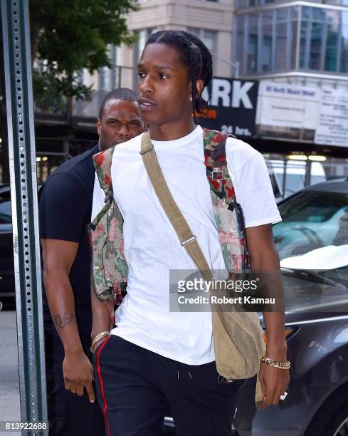 Rocky seen out in Manhattan on July 12, 2017 in New York City.