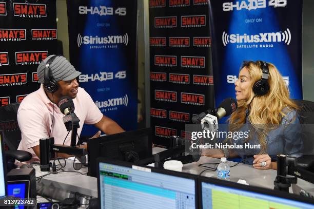 American Television host Wendy Williams visits "Shade 45" hosted by Sway at SiriusXM Studios on July 13, 2017 in New York City.