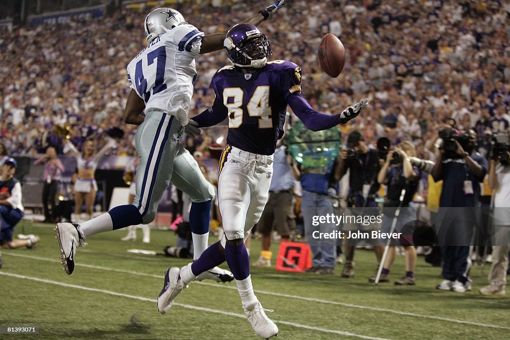 Vs Randy Moss Minnesota Vikings Randy Moss in action vs Dallas Cowboys Pete Hunter ...
