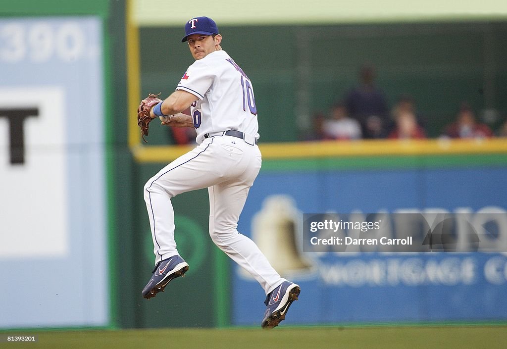 Texas Rangers Michael Young...