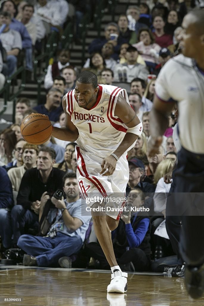 T Mac Rockets Houston Rockets Tracy McGrady in action vs Dallas Mavericks, Dallas ...