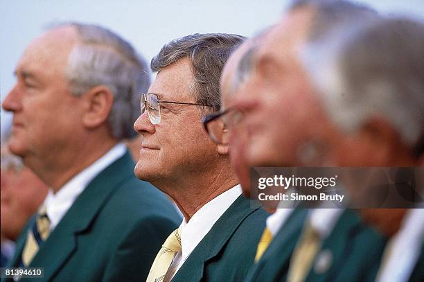 Golf: The Masters, Closeup of Augusta National chairman Hootie Johnson during Thursday play, Augusta, GA 4/8/1999