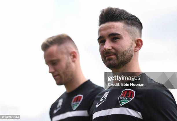 Cork , Ireland - 13 July 2017; Sean Maguire of Cork City ahead of the UEFA Europa League Second Qualifying Round First Leg match between Cork City...