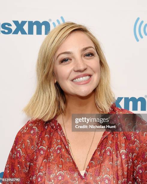 Actress Abby Elliott visits SiriusXM Studios on July 13, 2017 in New York City.