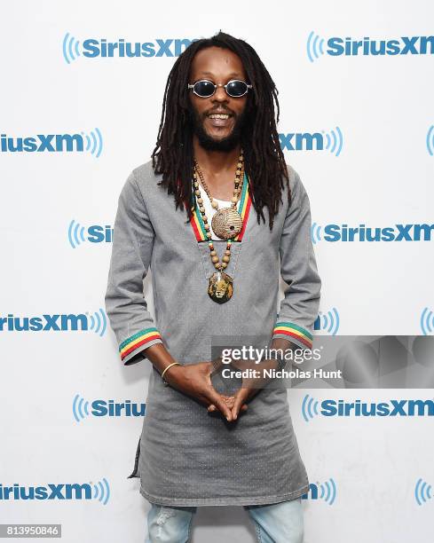 Musical artist Droop Lion Visits SiriusXM Studios on July 13, 2017 in New York City.