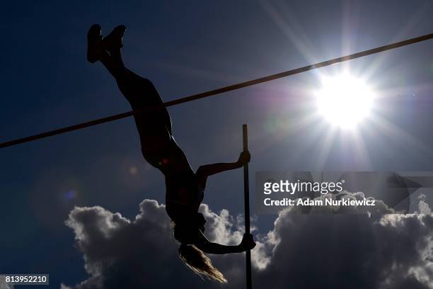 Lucy Bryan from Great Britain competes in women's pole vault qualification during Day 1 of European Athletics U23 Championships 2017 at Zawisza...