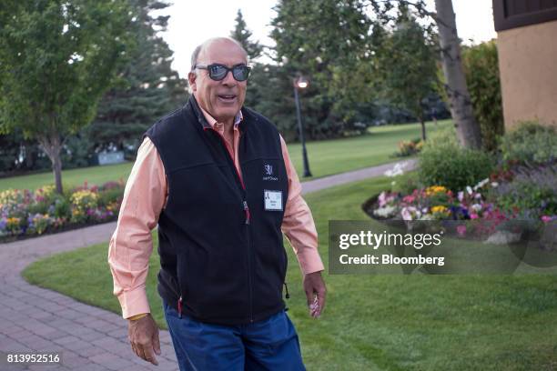 Muhtar Kent, former chairman of Coca-Cola Co., arrives for a morning session during the Allen & Co. Media and Technology conference in Sun Valley,...