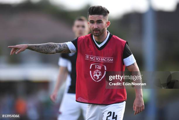 Cork , Ireland - 13 July 2017; Sean Maguire of Cork City warming up ahead of the UEFA Europa League Second Qualifying Round First Leg match between...