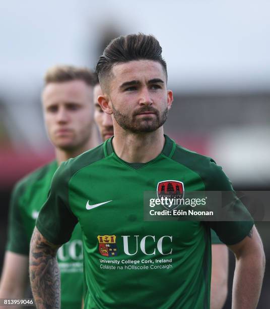 Cork , Ireland - 13 July 2017; Sean Maguire of Cork City ahead of the UEFA Europa League Second Qualifying Round First Leg match between Cork City...