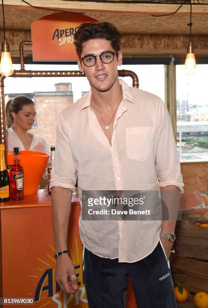 Isaac Carew attends the Aperol Spritz Social on July 13, 2017 in London, England.