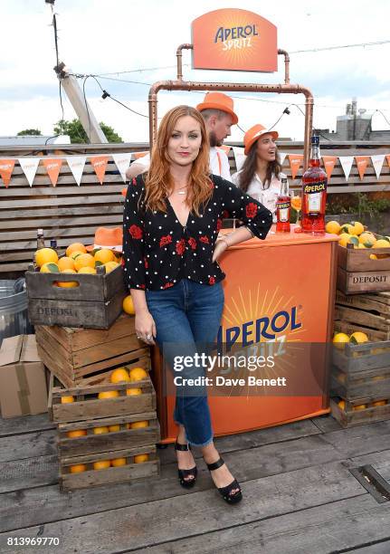 Arielle Free attends the Aperol Spritz Social on July 13, 2017 in London, England.