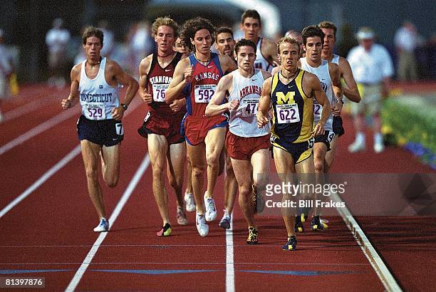 Coll, Track: NCAA championships, Michigan's Alan Webb in action, winning during 1500M finals, Baton Rouge, LA 5/30/2002