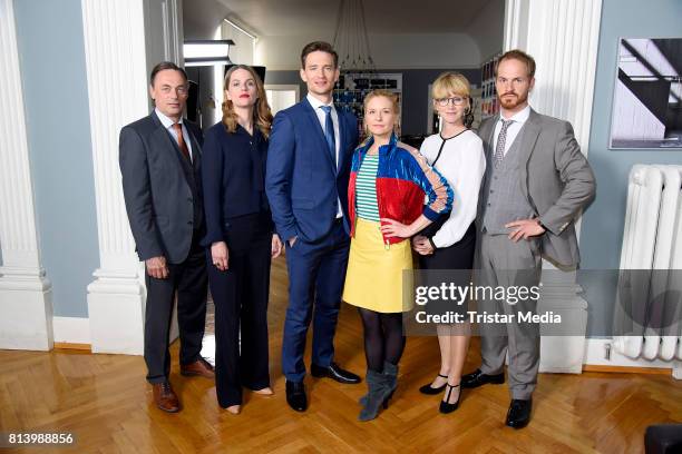 Peter Benedict, Isabell Polak, August Wittgenstein, Birte Hanusrichter, Esther Esche and Sebastian Knauber during 'Jenny - Echt gerecht' RTL TV...