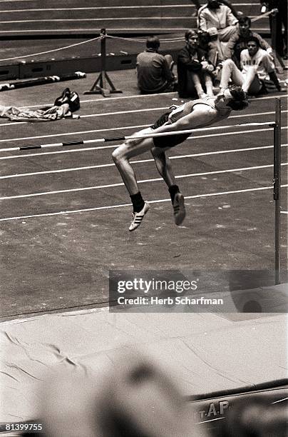 Track & Field: Millrose Games, USA Dick Fosbury in pole vault action at Madison Square Garden, New York, NY 1/31/1969