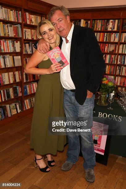 Emily Clarkson and Jeremy Clarkson attend the launch of Emily Clarkson's first book 'Can I Speak to Someone in Charge?' at Daunt Books on July 13,...