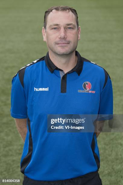 Assistant trainer Remond Strijbosch during the team presentation of Helmond Sport on July 13, 2017 at the Lavans stadium in Helmond, The Netherlands