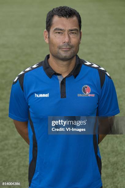 Coach Roy Hendriksen during the team presentation of Helmond Sport on July 13, 2017 at the Lavans stadium in Helmond, The Netherlands