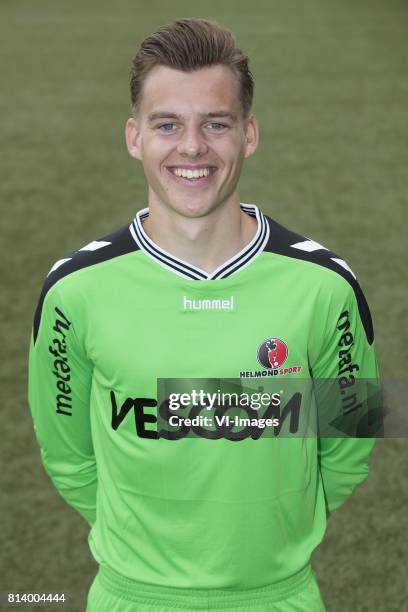 Goalkeeper Stefan Tielemans during the team presentation of Helmond Sport on July 13, 2017 at the Lavans stadium in Helmond, The Netherlands