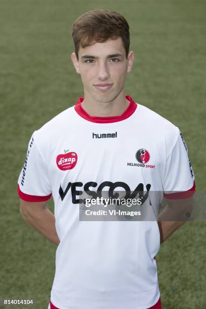 Bram Zwanen during the team presentation of Helmond Sport on July 13, 2017 at the Lavans stadium in Helmond, The Netherlands