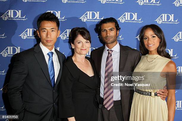 James Kyson Lee, Cristine Rose, Sendhil Ramamurthy, and Dania Ramirez arrive at the Anti-Defamation League's "Entertainment Industry Awards" Honoring...