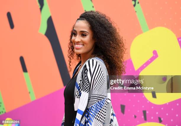 Player Skylar Diggins-Smith attends Nickelodeon Kids' Choice Sports Awards 2017 at Pauley Pavilion on July 13, 2017 in Los Angeles, California.