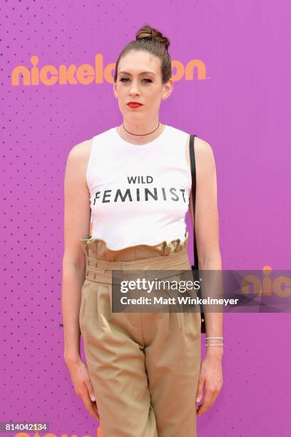 Player Breanna Stewart attends Nickelodeon Kids' Choice Sports Awards 2017 at Pauley Pavilion on July 13, 2017 in Los Angeles, California.