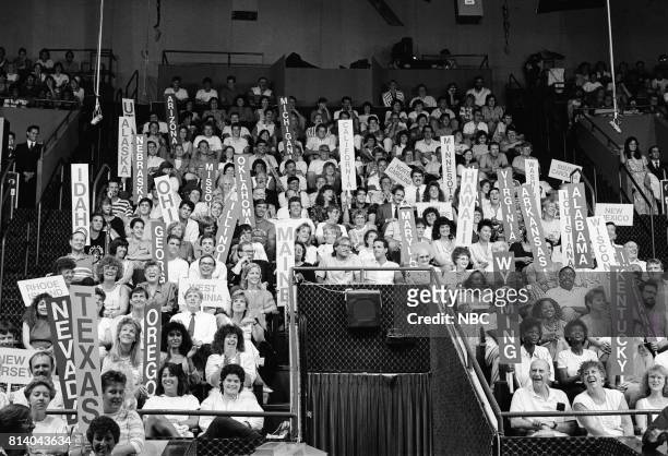 Pictured: The Tonight Show audience on July 21, 1988 --