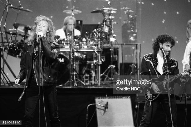 Pictured: Daryl Hall and John Oates perform on July 21, 1988 --