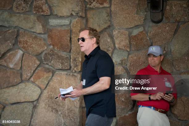 Roger Goodell, commissioner of the National Football League, attends the third day of the annual Allen & Company Sun Valley Conference, July 13, 2017...