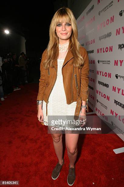 Mischa Barton at Nylon Magazine and MySpace's 3rd Annual Music Issue Party held on June 4, 2008 in Los Angeles, California.