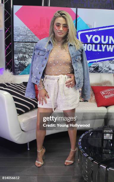 July 13: Ally Brooke visits the Young Hollywood Studio on July 13, 2017 in Los Angeles, California.