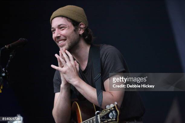 Robin Pecknold of Fleet Foxes performing live on stage at Iveagh Gardens on July 13, 2017 in Dublin, Ireland.
