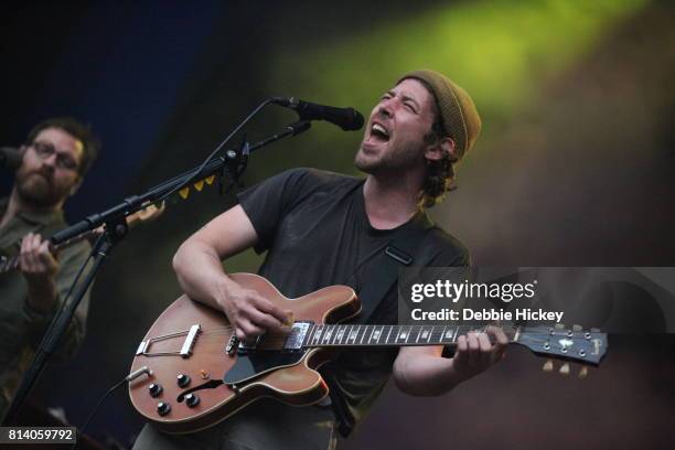 Robin Pecknold of Fleet Foxes performing live on stage at Iveagh Gardens on July 13, 2017 in Dublin, Ireland.