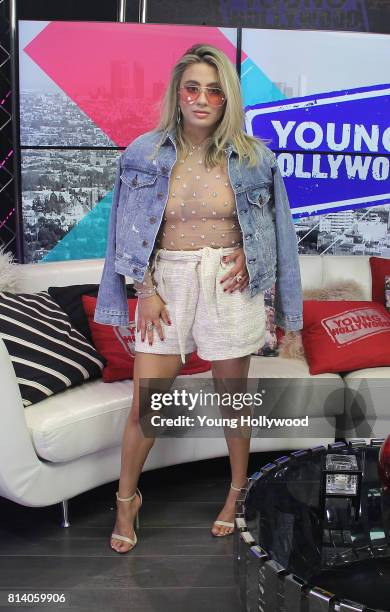 July 13: Ally Brooke visits the Young Hollywood Studio on July 13, 2017 in Los Angeles, California.