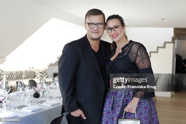 Torsten Koch and Annika Hofmann during the Clos19 dinner on July 13, 2017 in Munich, Germany.