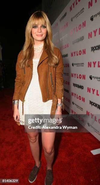 Mischa Barton at Nylon Magazine and MySpace's 3rd Annual Music Issue Party held on June 4, 2008 in Los Angeles, California.