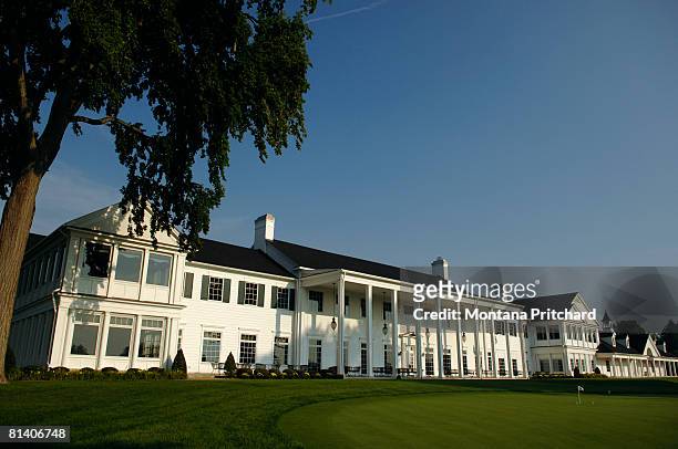 Exterior of the clubhouse at Oakland Hills Country Club in Bloomfield Hills, Michigan on August 29, 2007.