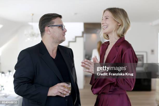 Torsten Koch and Sarah Brandner during the Clos19 dinner on July 13, 2017 in Munich, Germany.